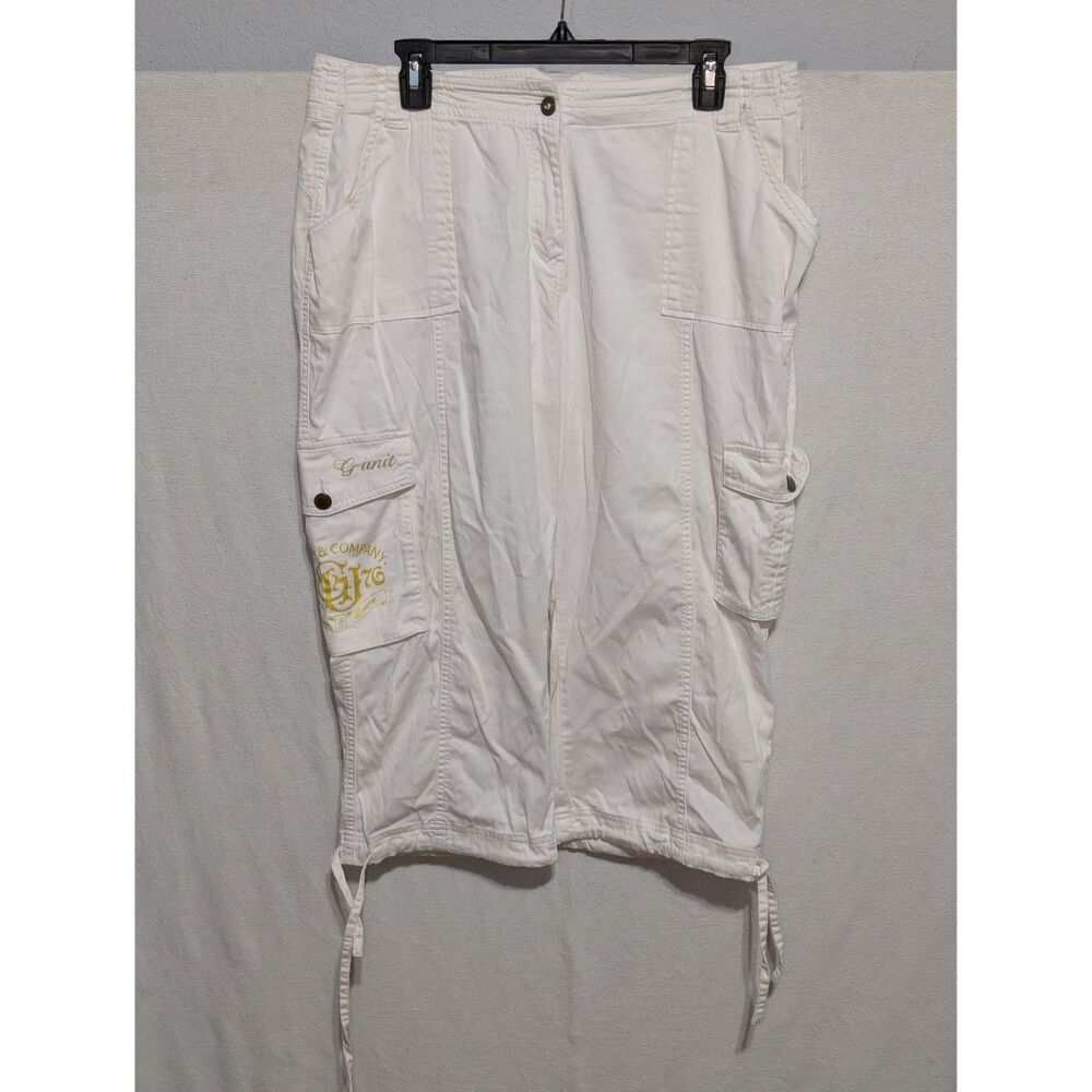 Y2K G-Unit Capris w/ Drawstrings White Women's Size 16